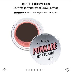 benefit cosmetics brow pomade in shade warm deep brown